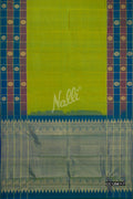 Parrot Green Kanchipuram Silk Saree