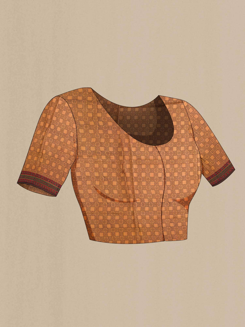 Mustard Tussar Silk Saree