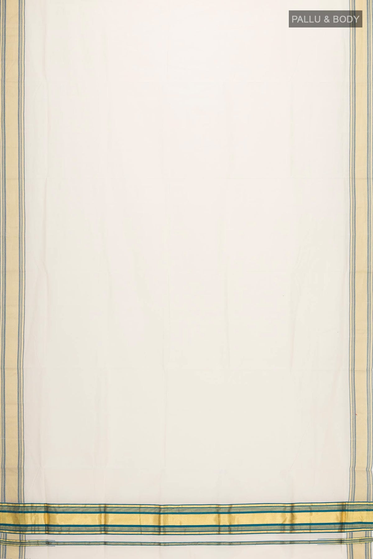 Off White Kerala Cotton Saree