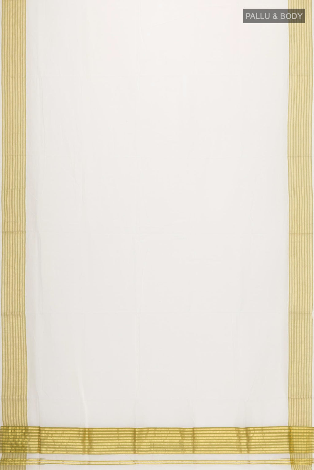Off White Kerala Cotton Saree
