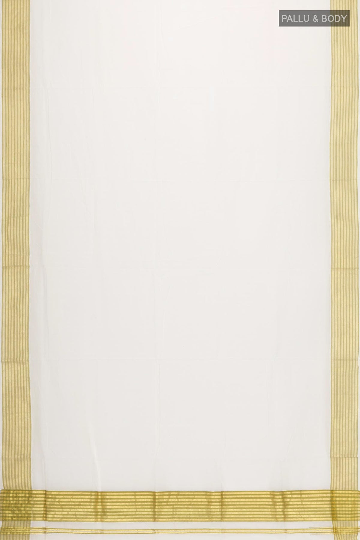 Off White Kerala Cotton Saree
