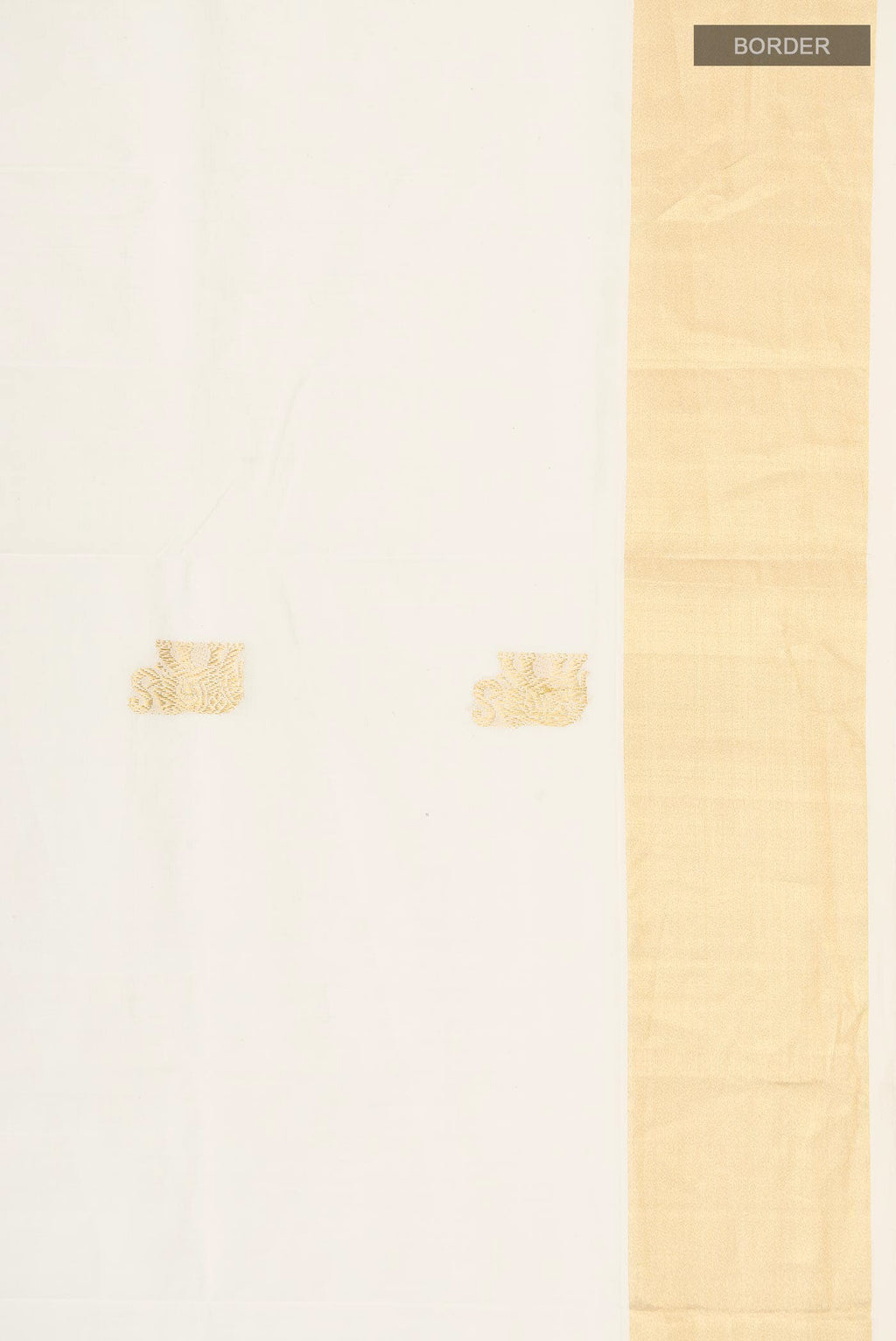 Off White Kerala Cotton Saree