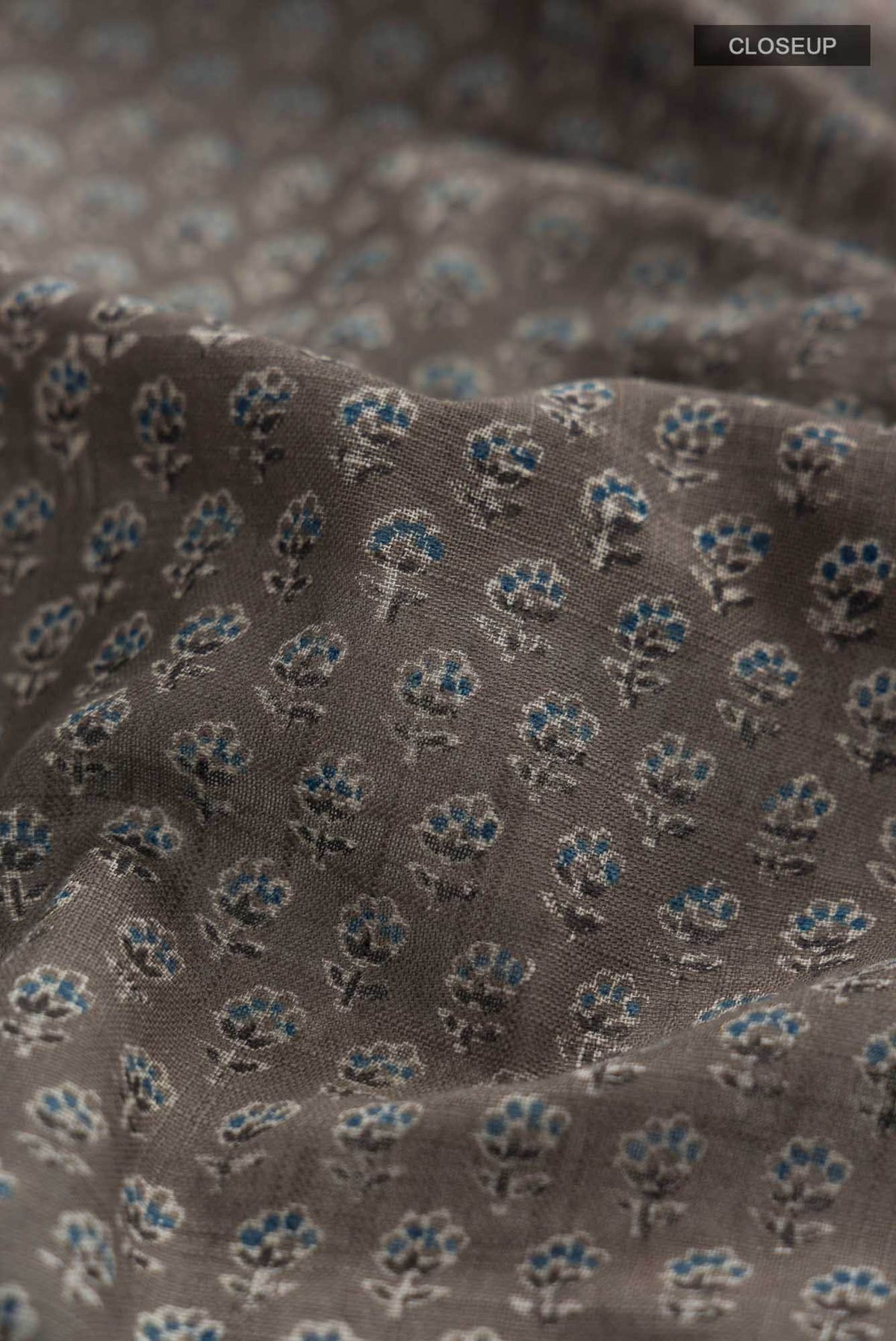 Grey Linen Cotton Saree