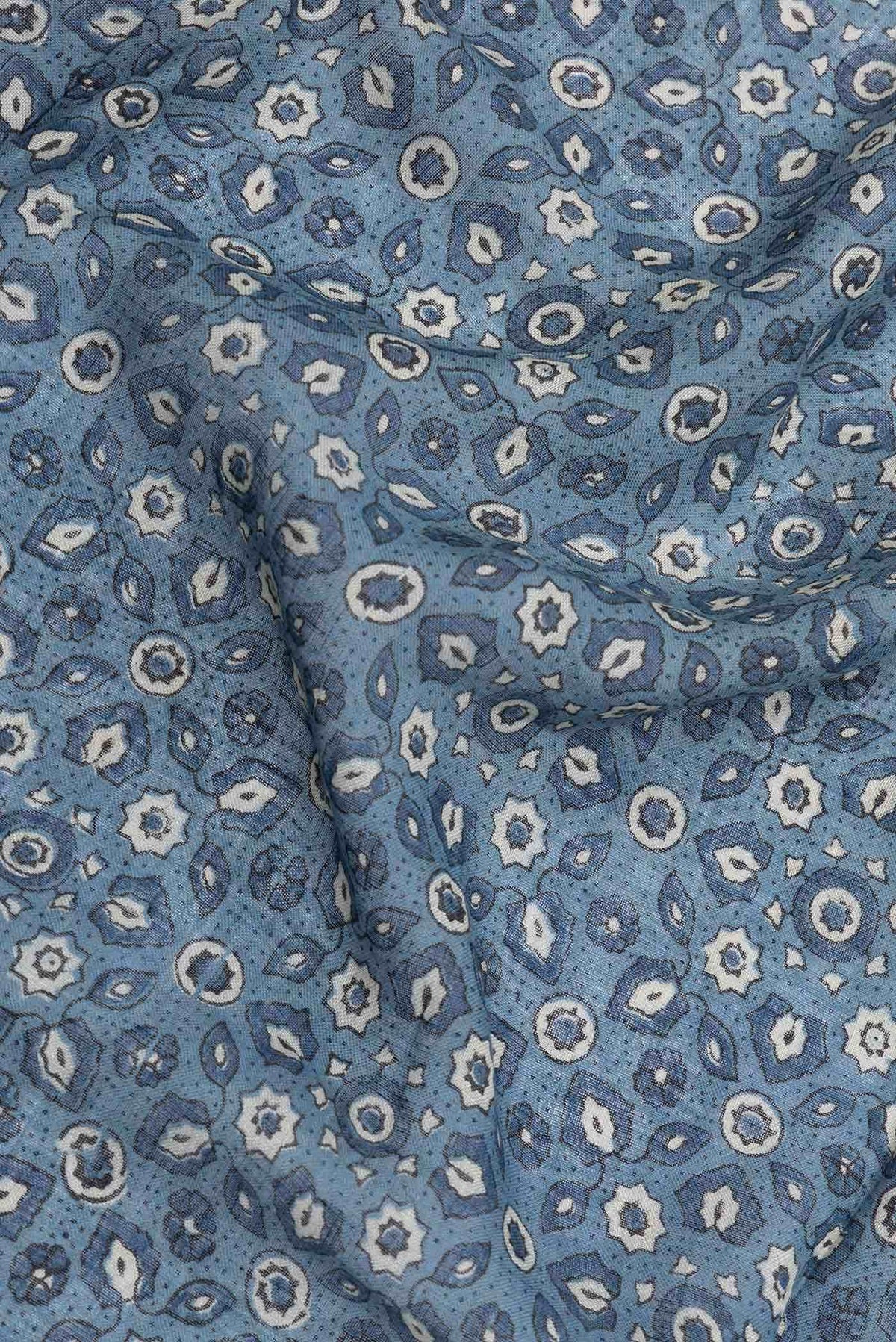 Light Blue Dual Tone Tussar Silk Saree