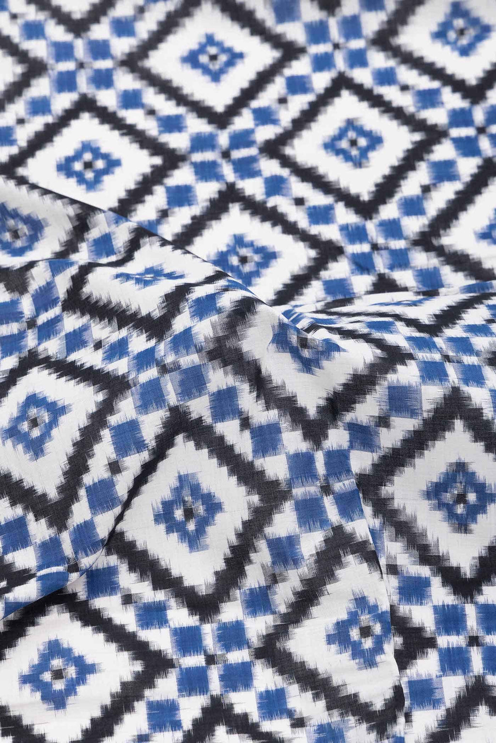 Off White Pochampally Cotton Saree