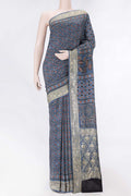 Blue Dual Tone Satin Silk Saree
