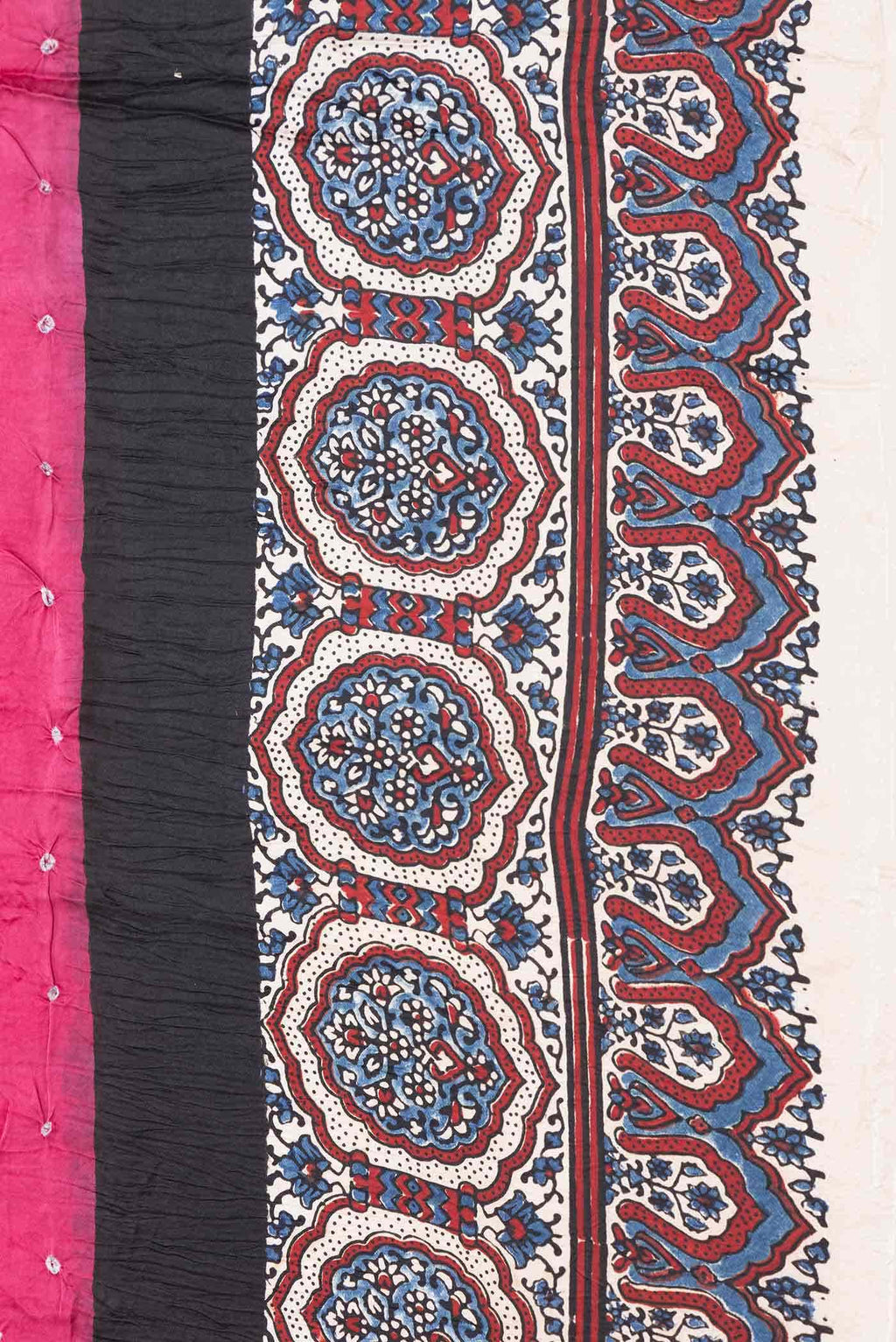 Pink Dual Tone Satin Silk Saree