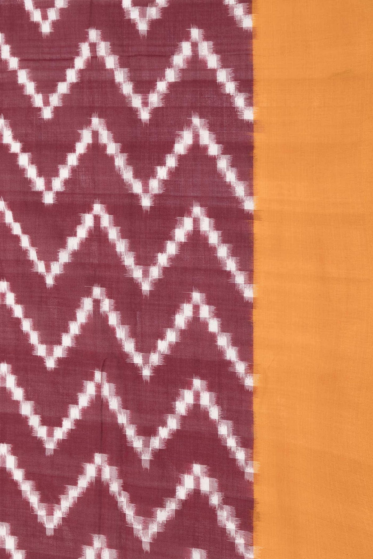 Maroon Cotton Saree
