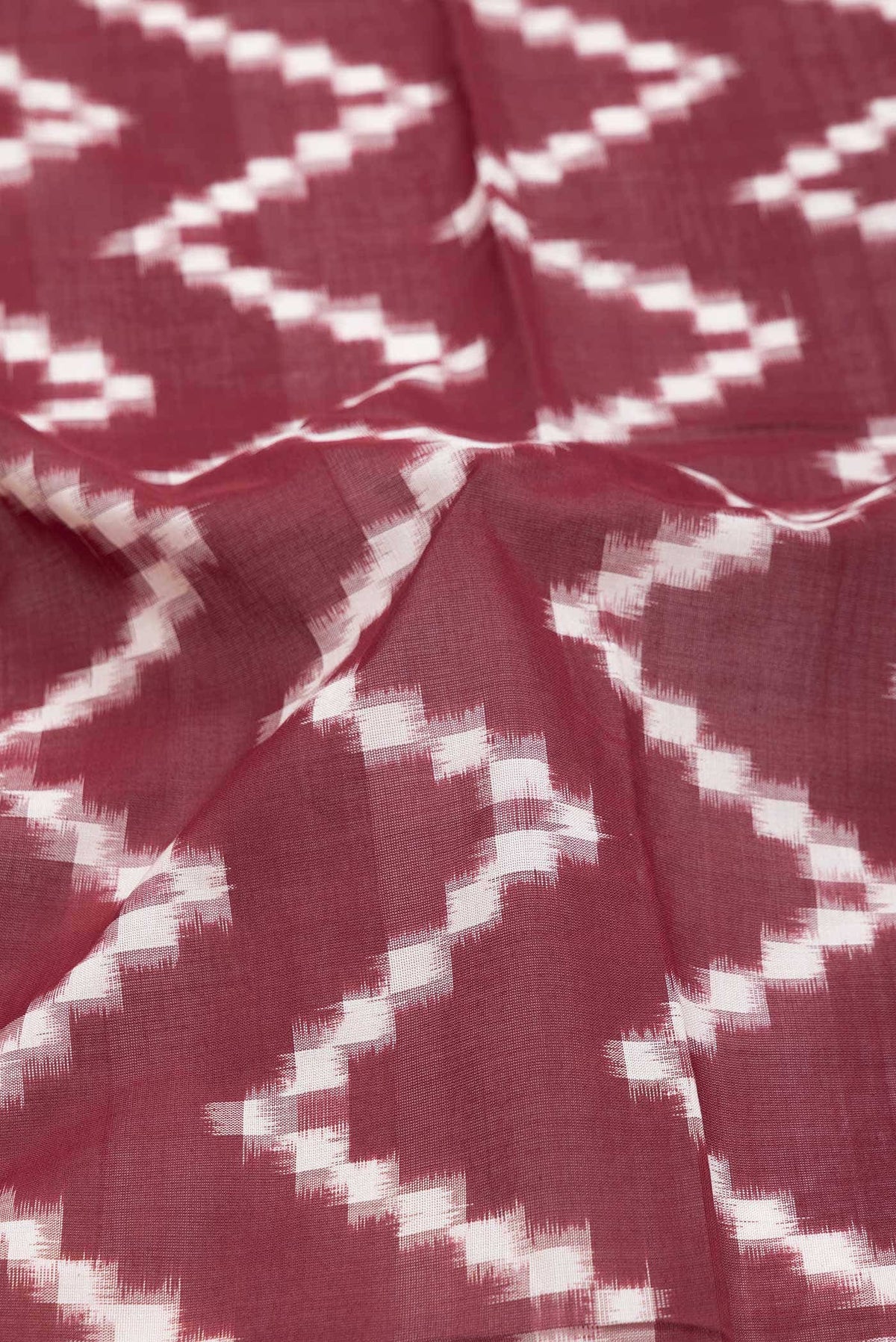 Maroon Cotton Saree