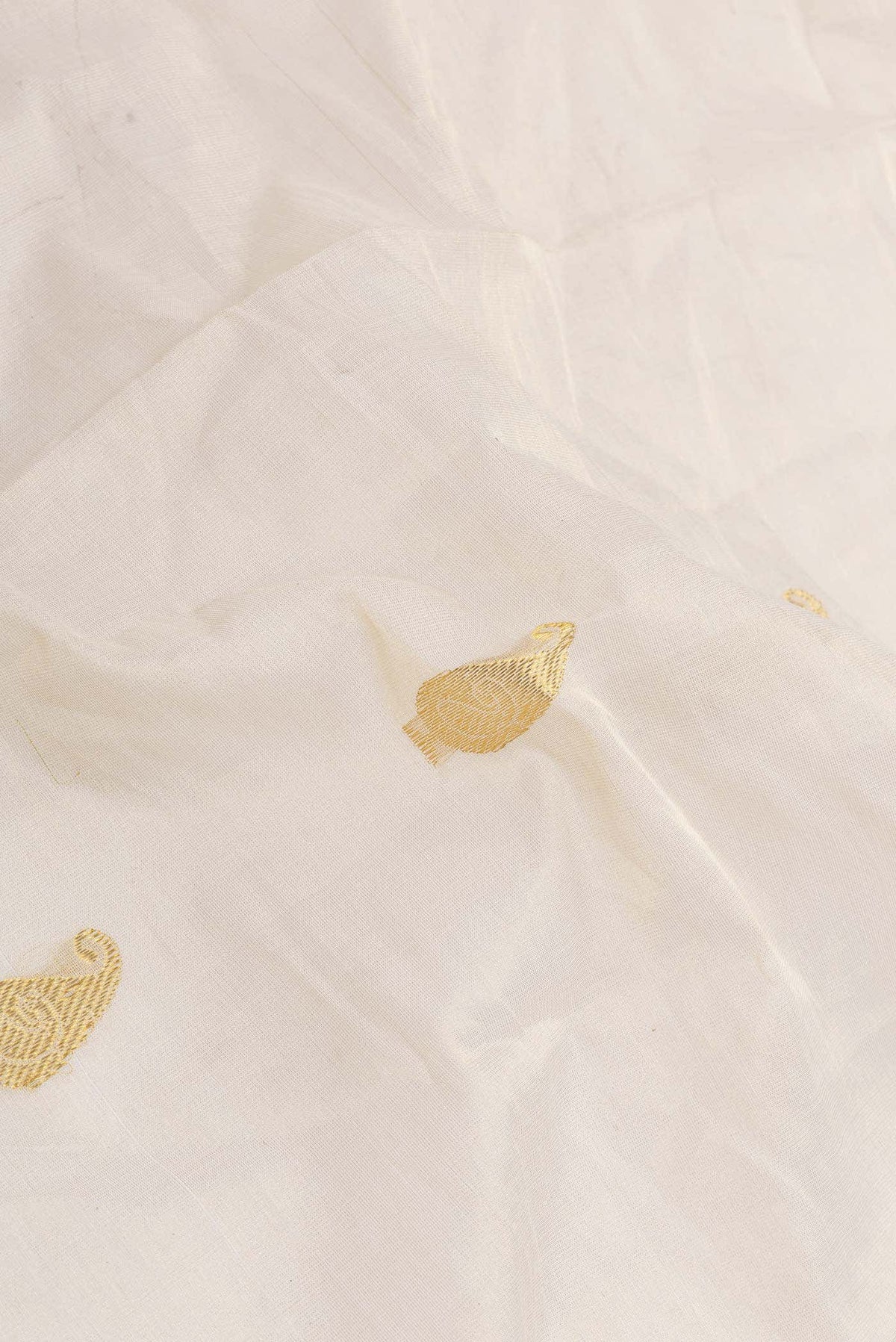 Off White Kerala Cotton Saree