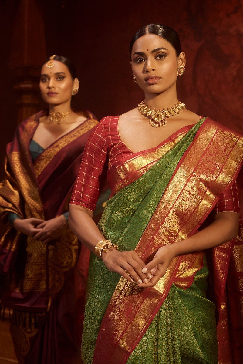 Mayil-Green Kanchipuram Silk Saree