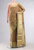 Beige Kanchipuram Silk Saree