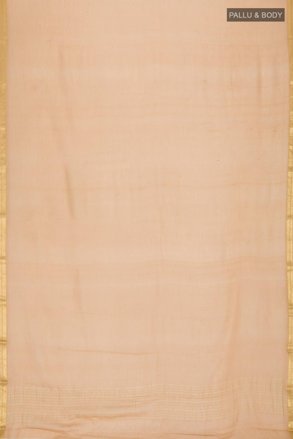 Beige Mysore Chiffon Saree