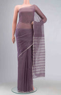 Purple Maheshwari Silk Cotton Saree