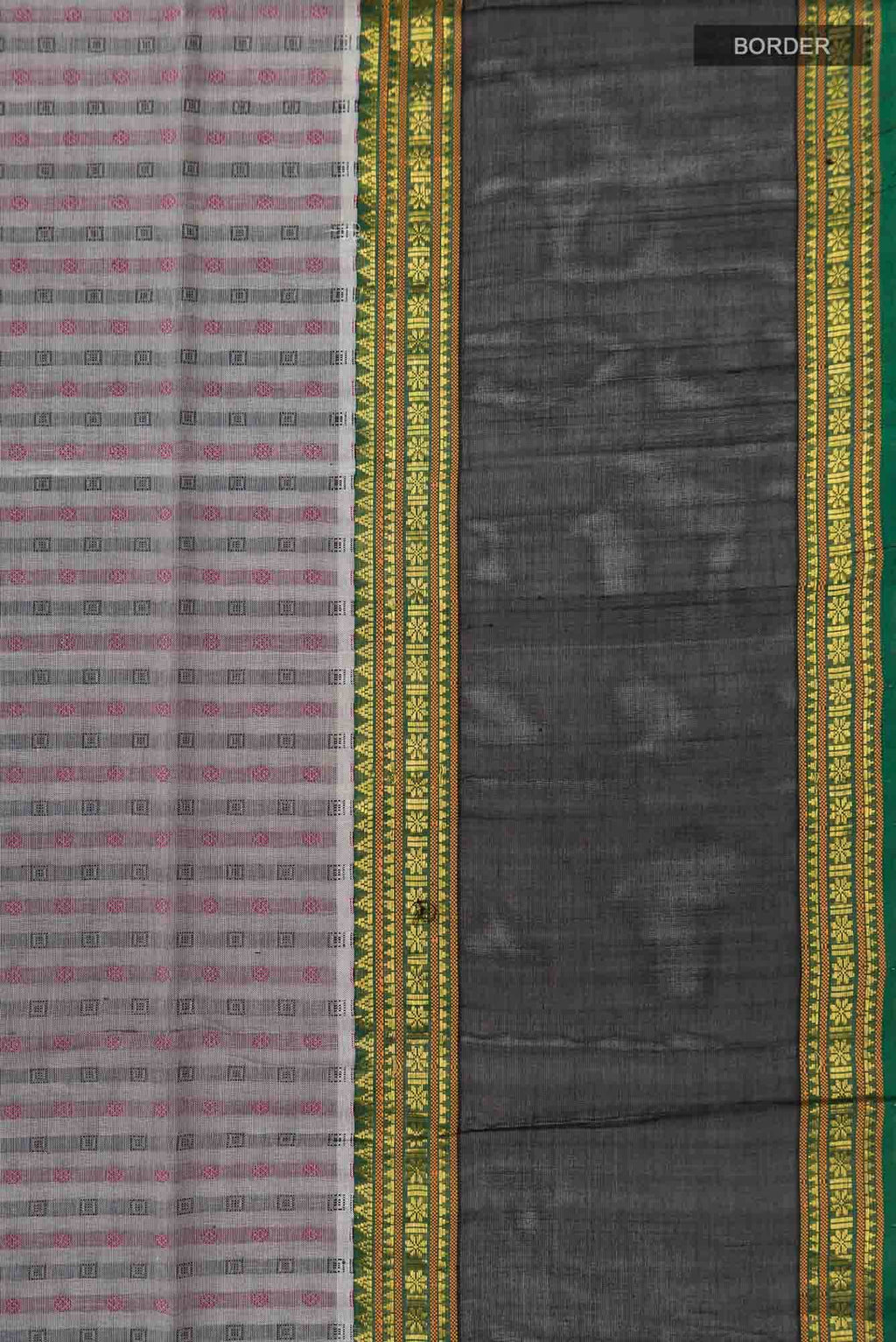 Grey Silk Cotton Saree