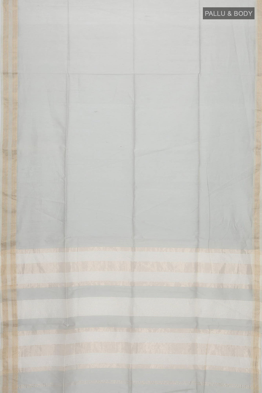 Grey Maheshwari Silk Cotton Saree