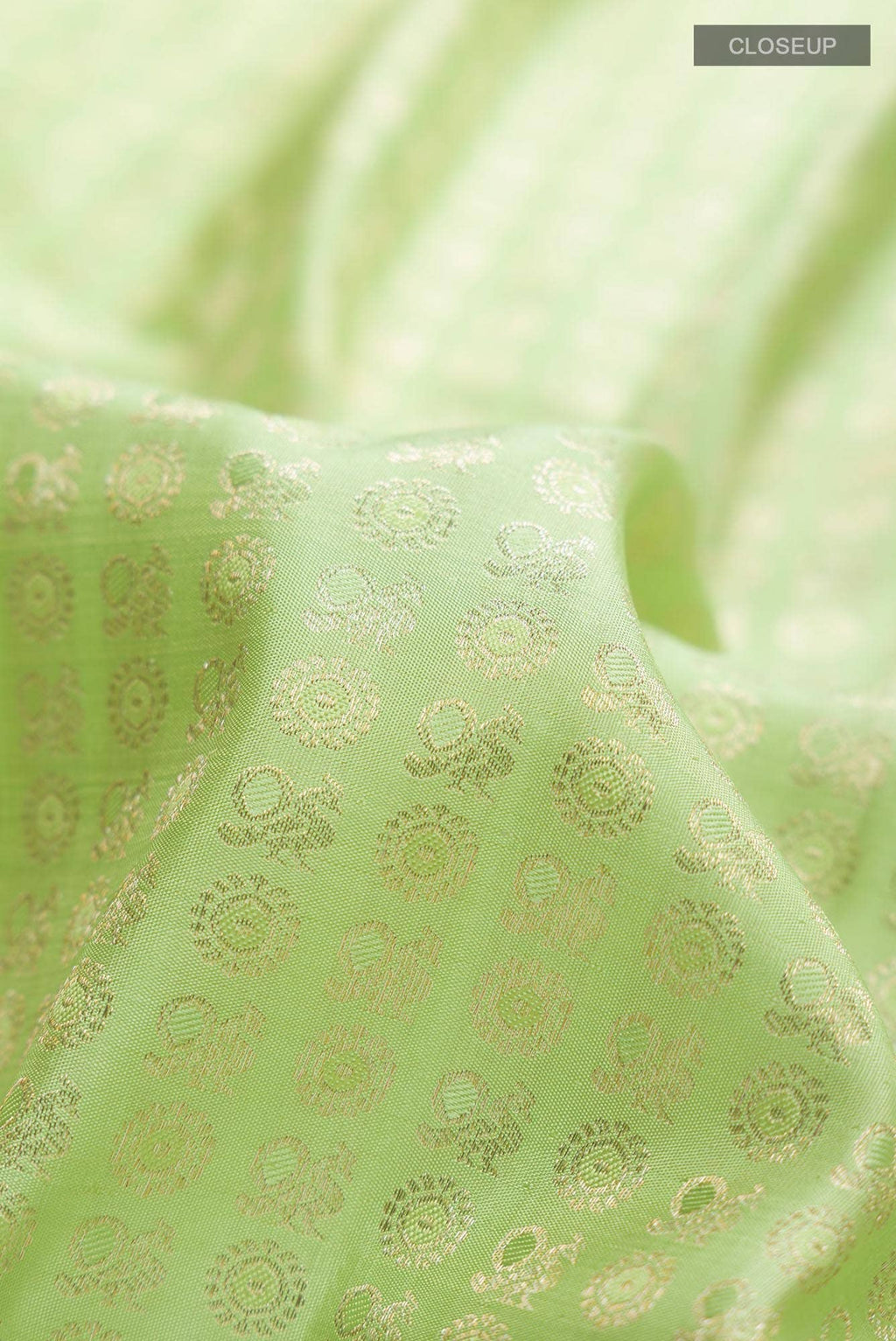 Pista Green Kanjivaram Silk Saree