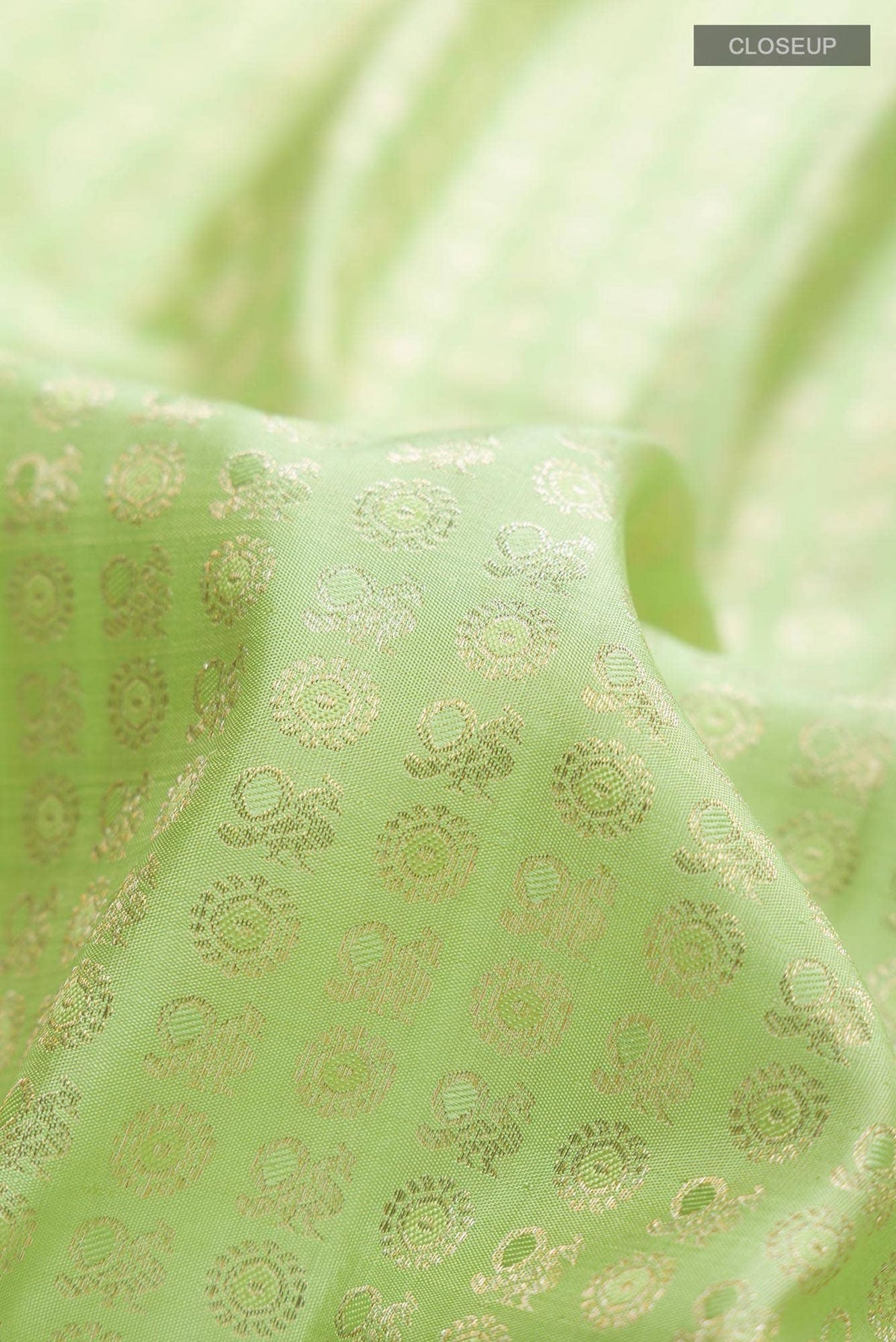 Pista Green Kanjivaram Silk Saree