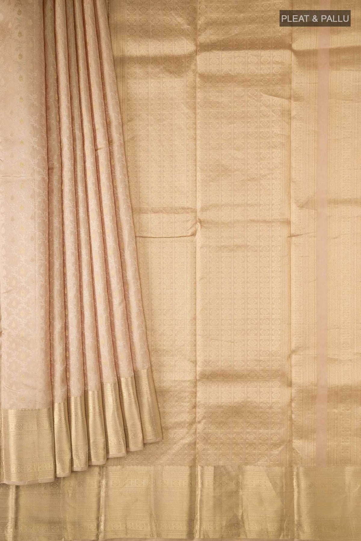 Sandal Kanchipuram Silk Saree