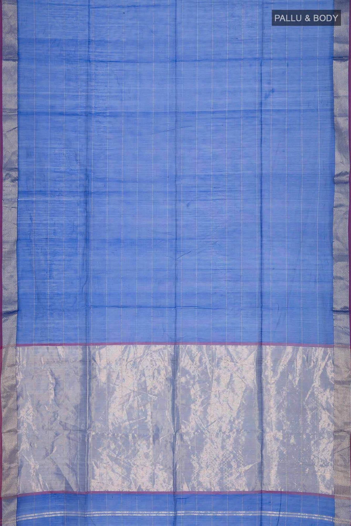 Royal Blue Blended Maheshwari Silk Cotton Saree
