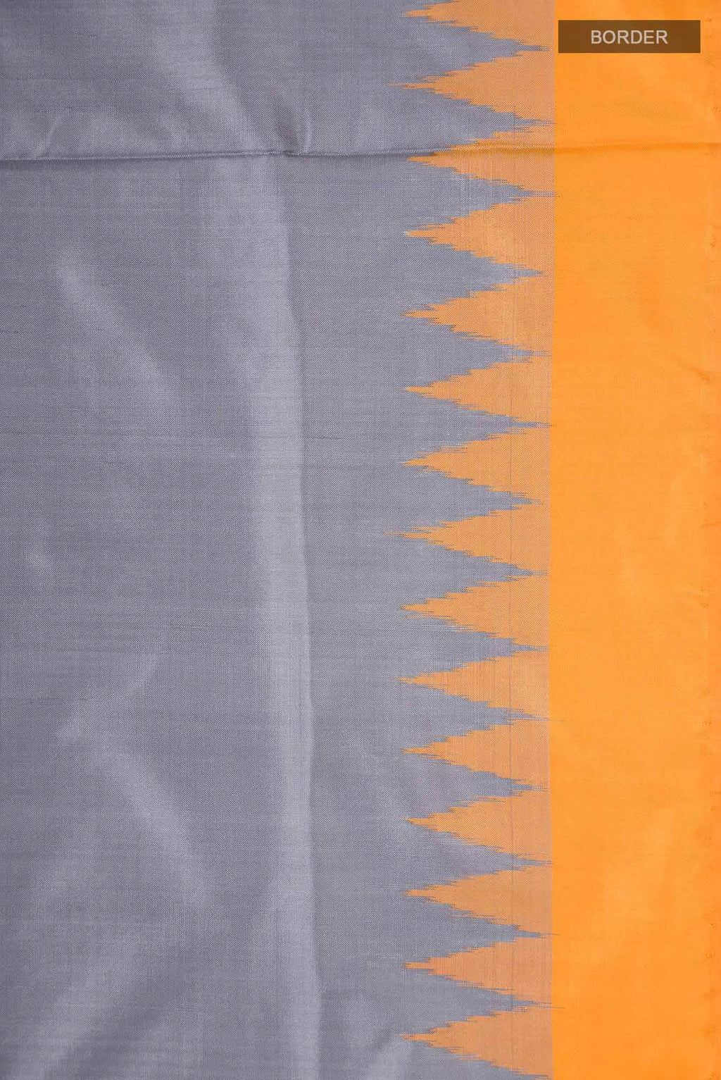 Grey Pochampally Silk Saree