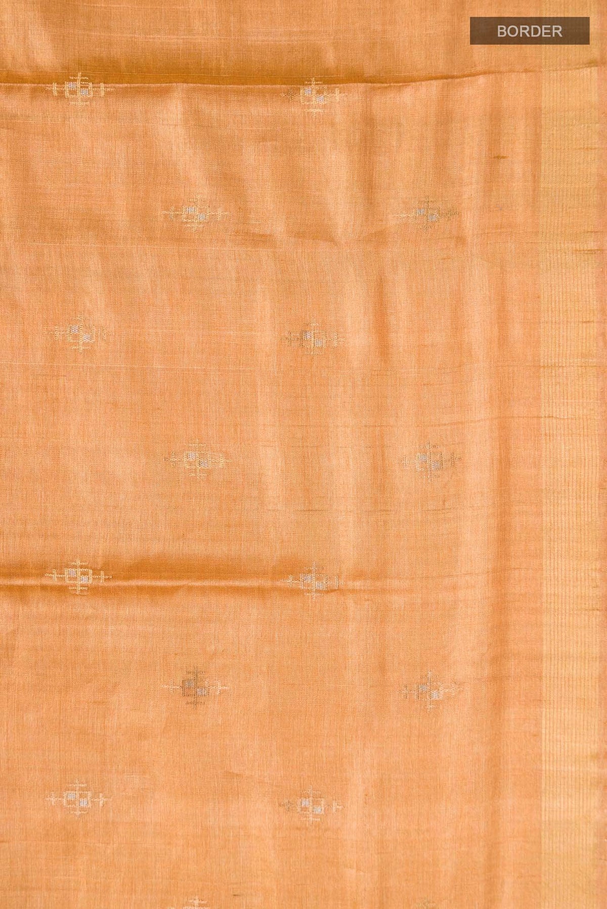 Mustard Bhagalpuri Tussar Silk Saree