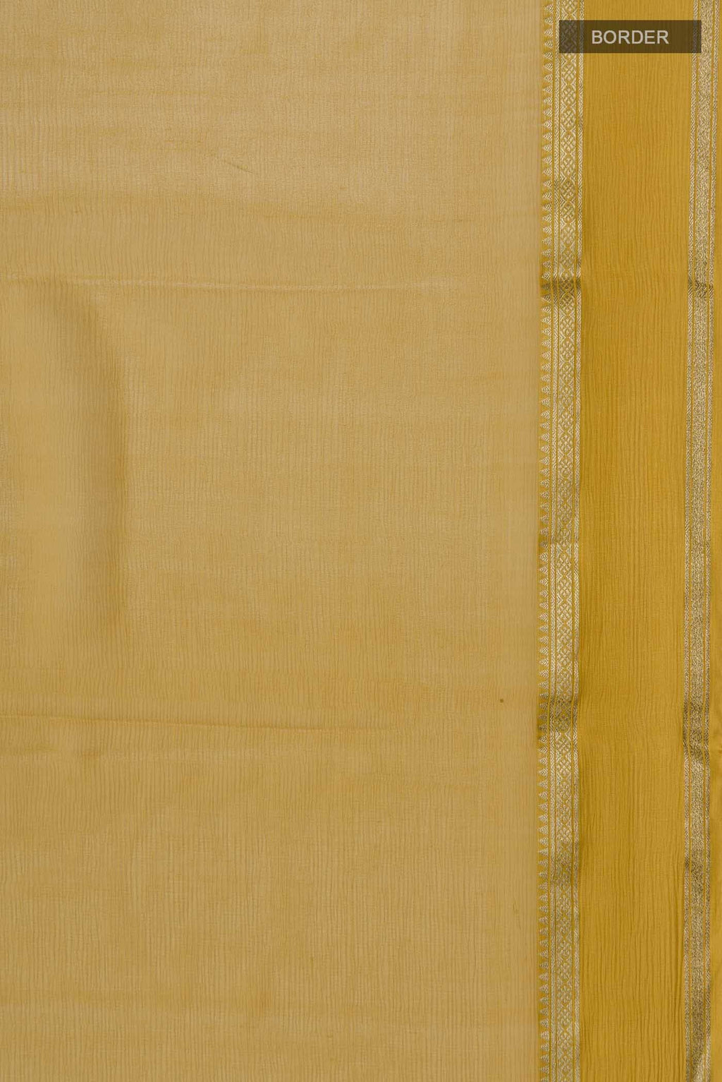 Yellow Mysore Chiffon Saree