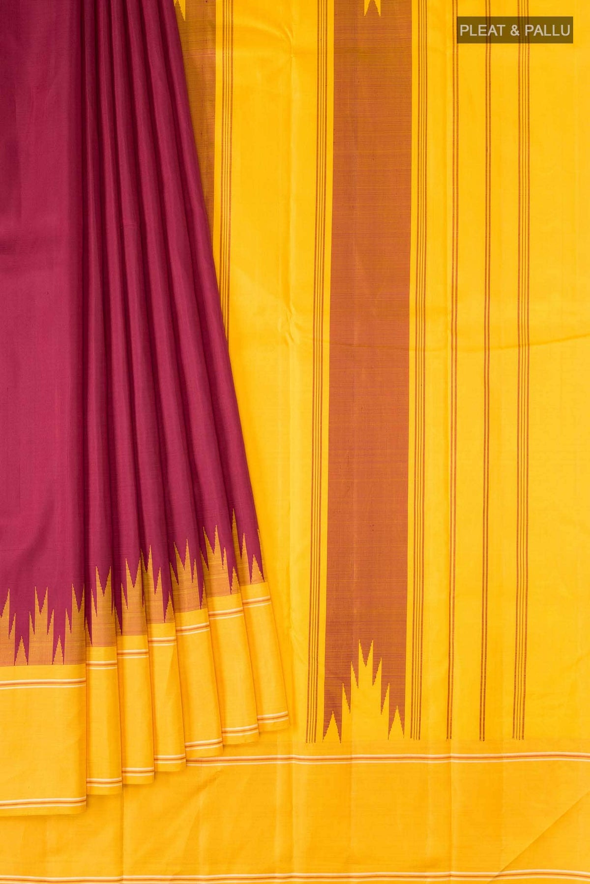Maroon Kanjivaram Silk Saree