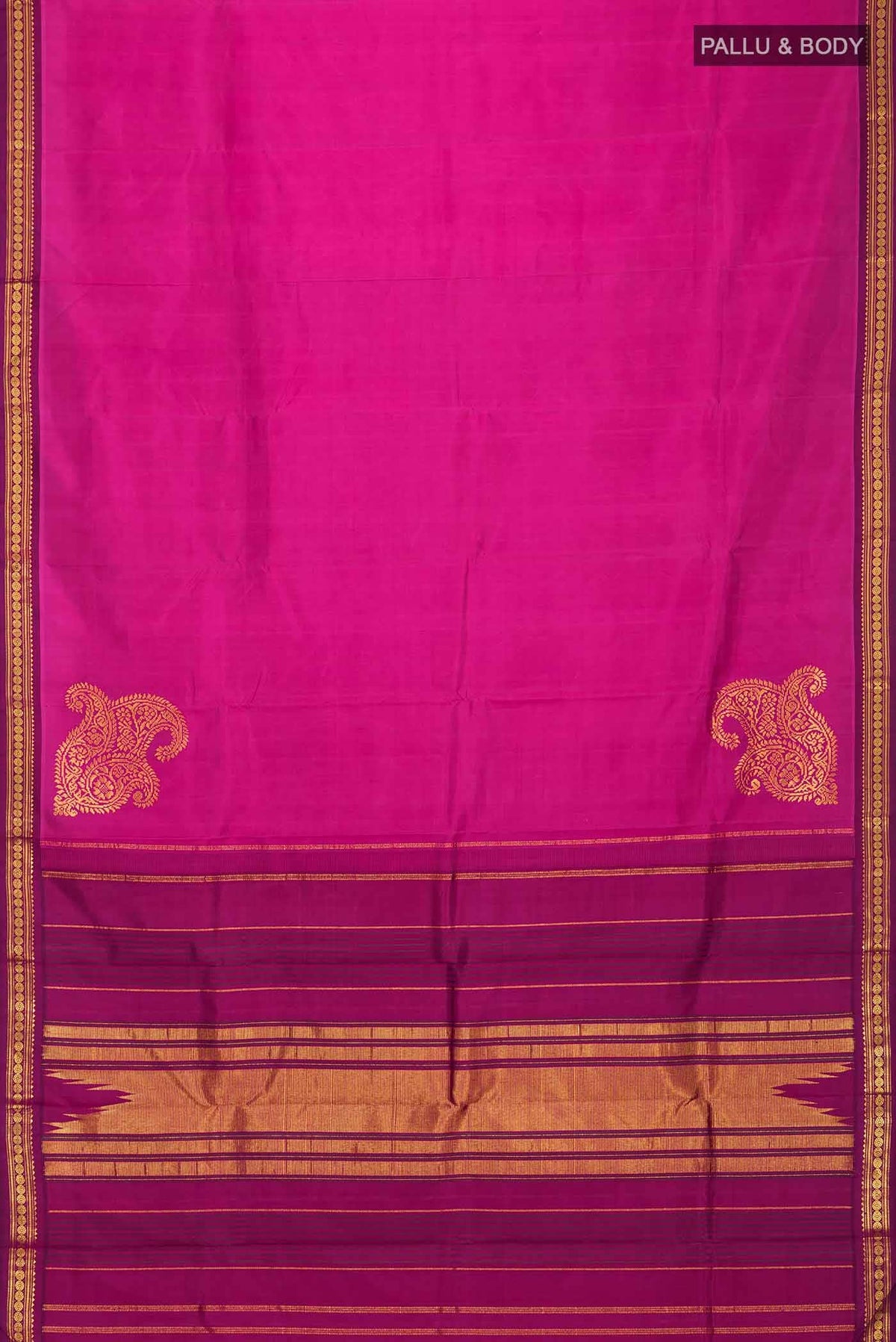 Rani Pink Kanchipuram Silk Saree