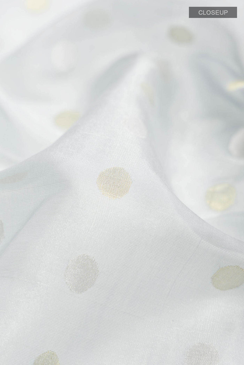 Light Blue Chanderi Tissue Silk Saree