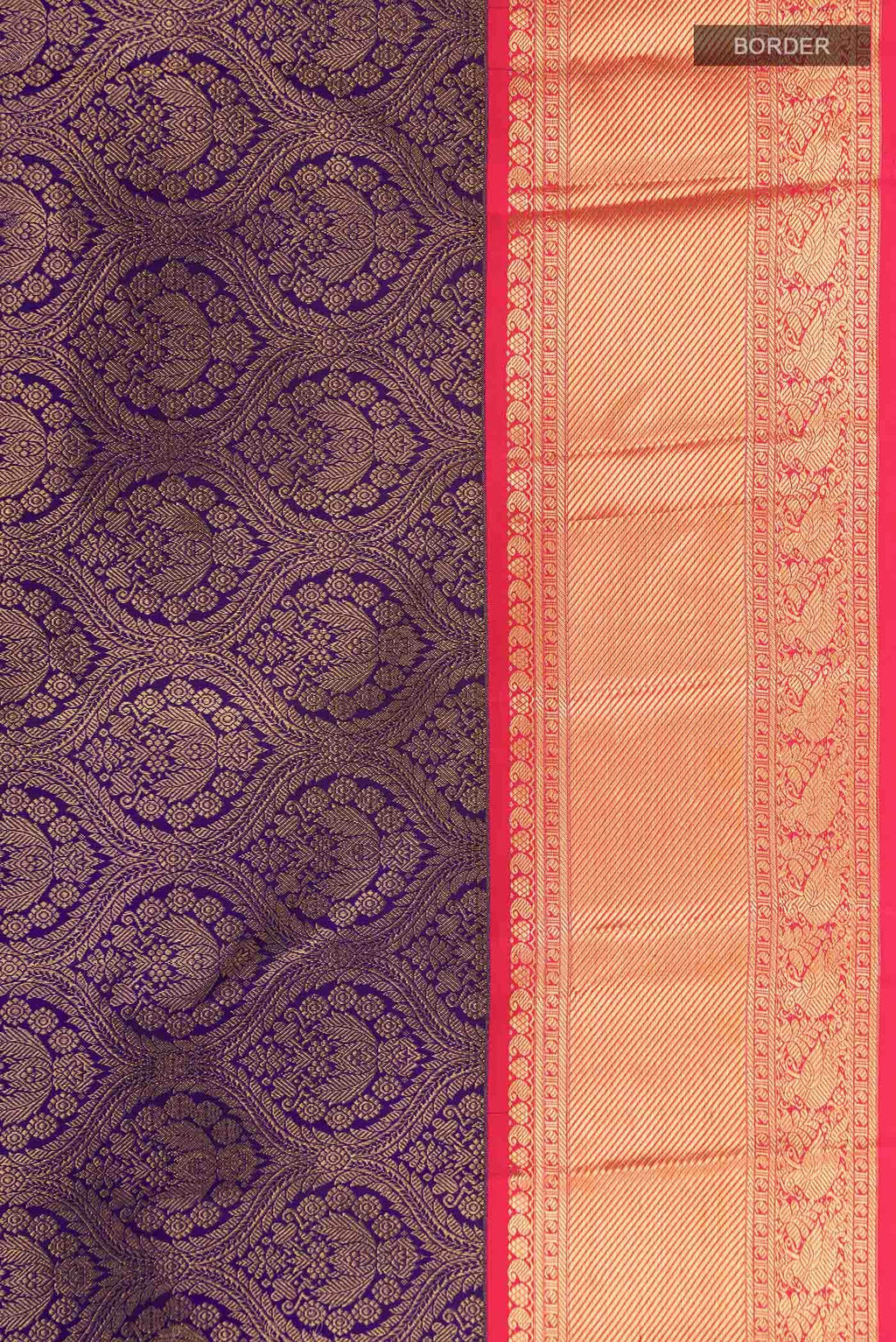 Navy Blue Kanjivaram Silk Saree