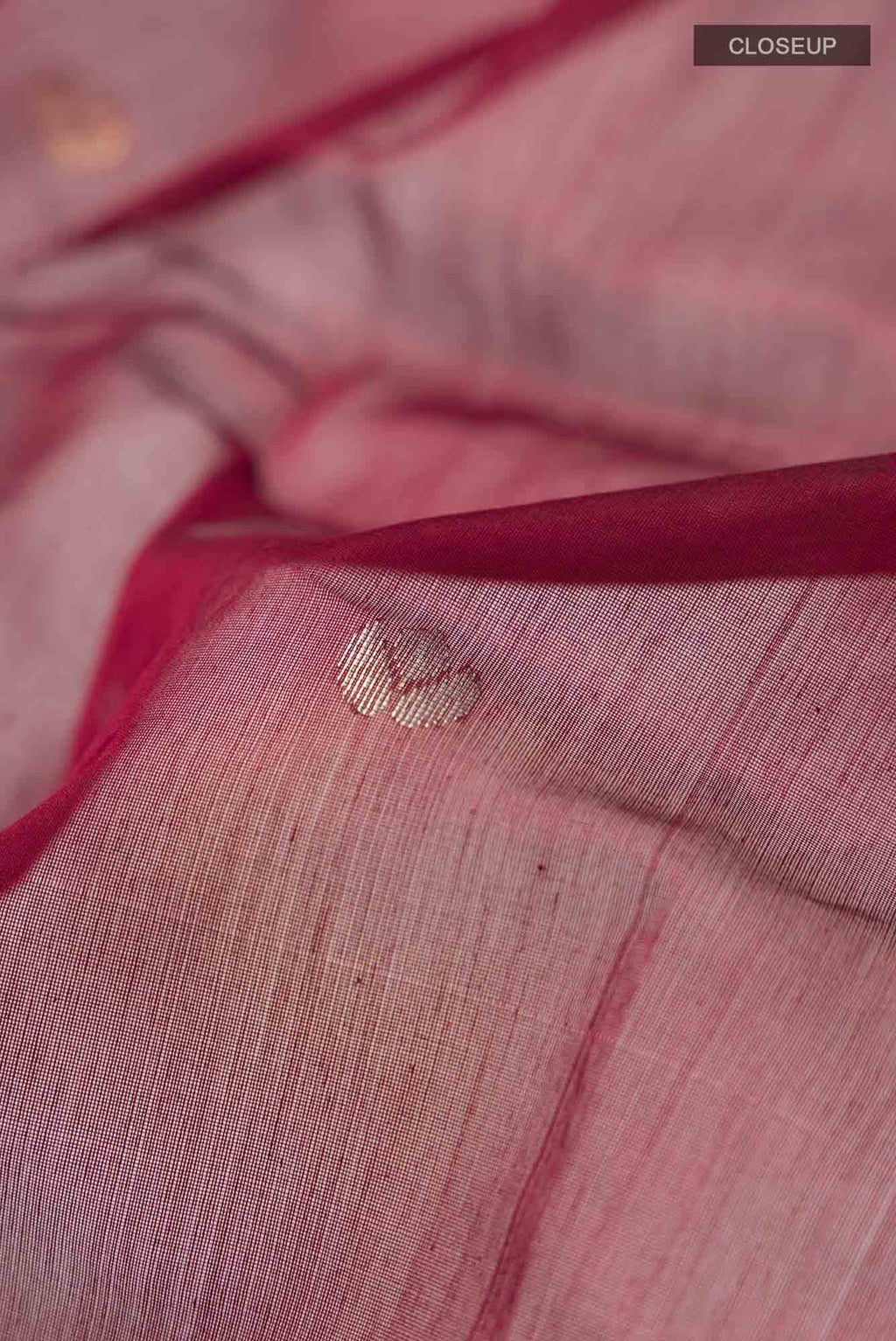 Maroon Chanderi Silk Cotton Saree
