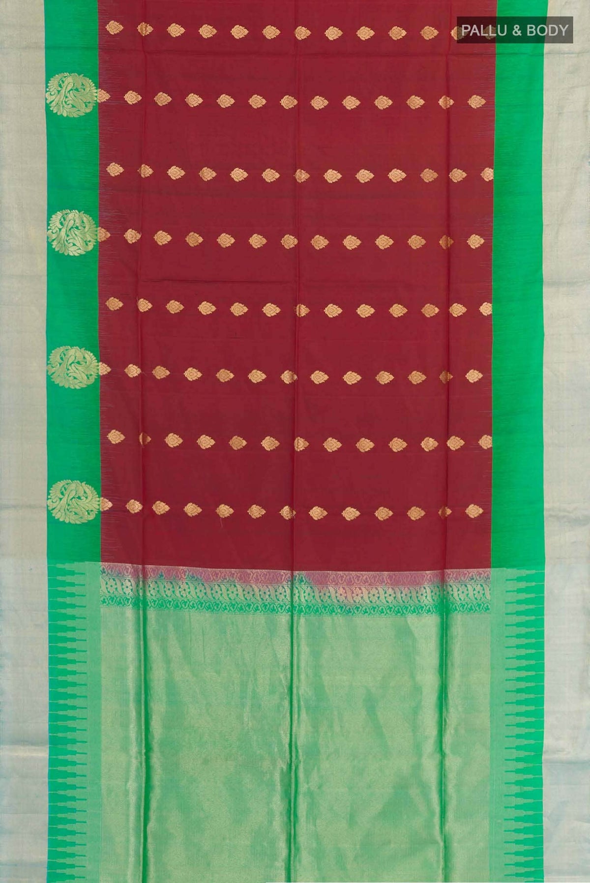 Maroon Soft Silk Saree