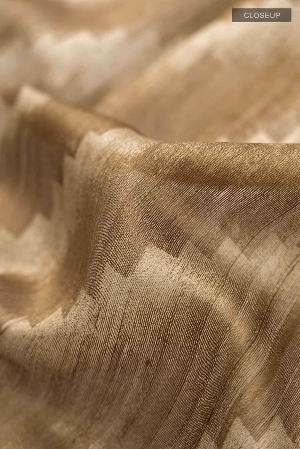 Brown Bhagalpuri Tussar Silk Saree