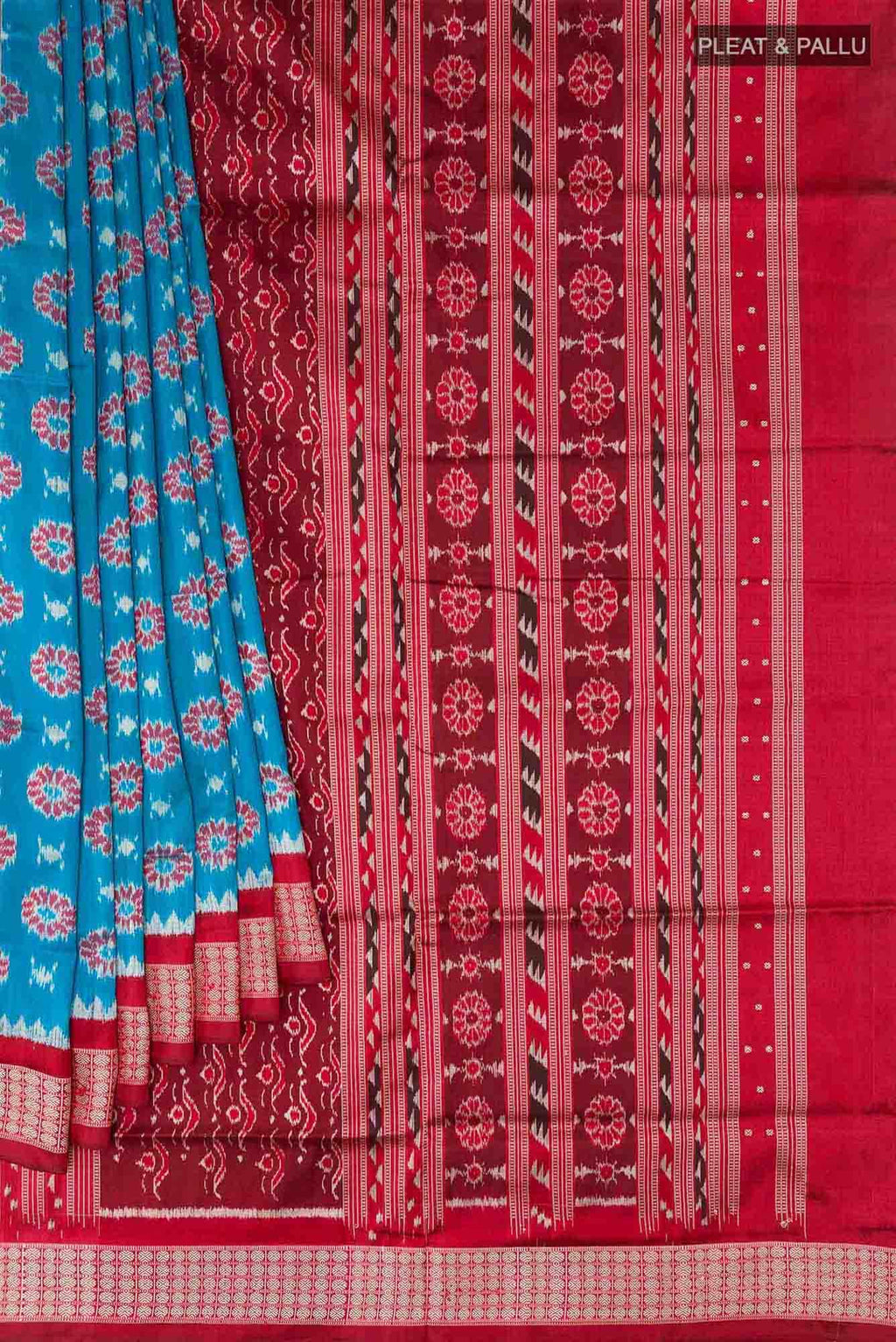 Blue Orissa Silk Saree