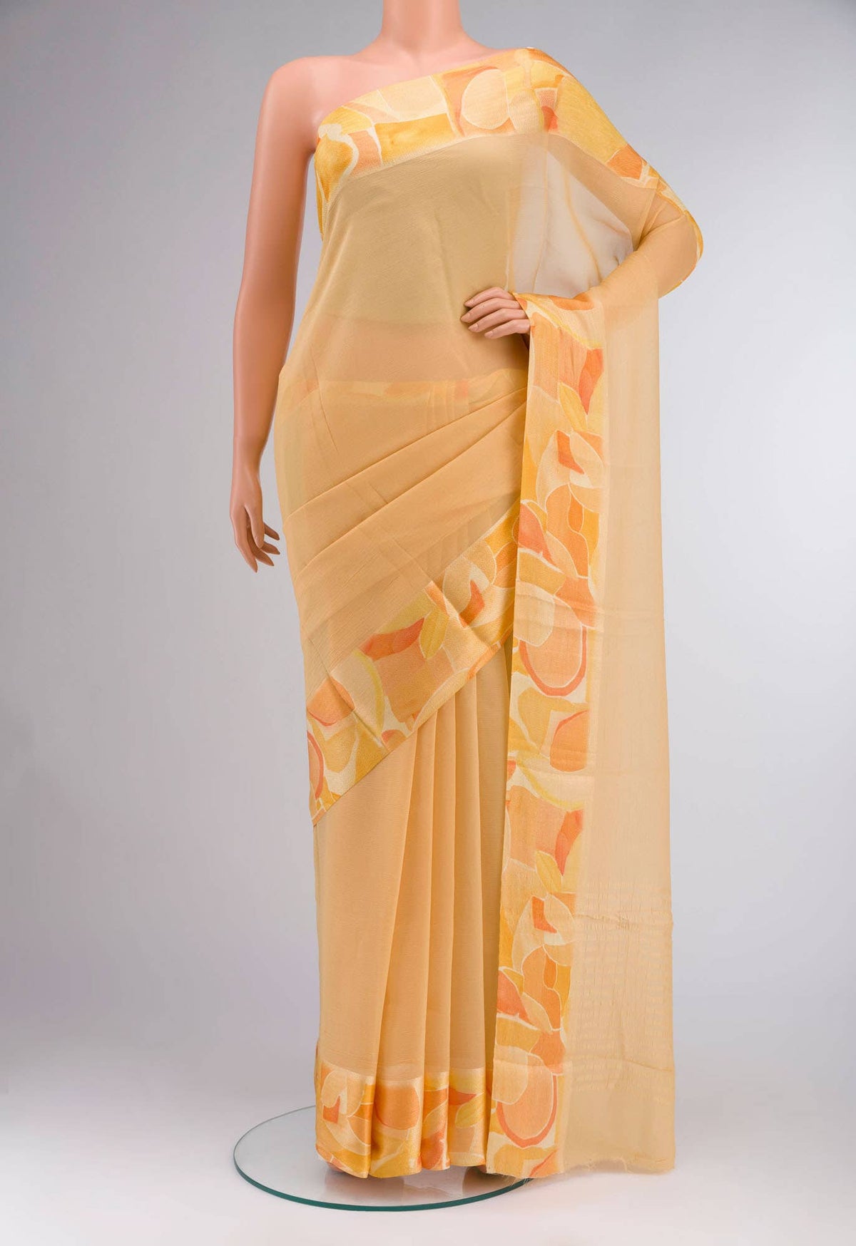 Sandal Mysore Chiffon Saree