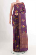 Purple Tussar Saree