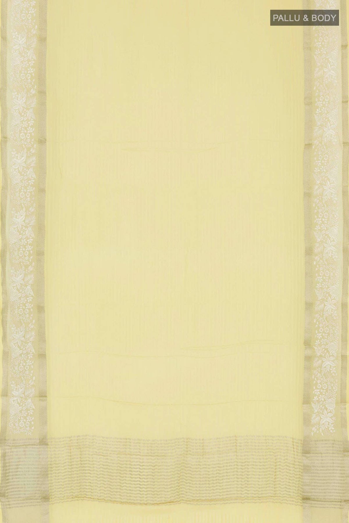 Yellow Chiffon Saree