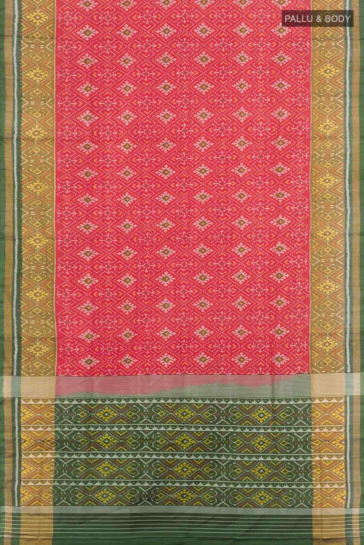 Red Rajkot Patola Silk Saree