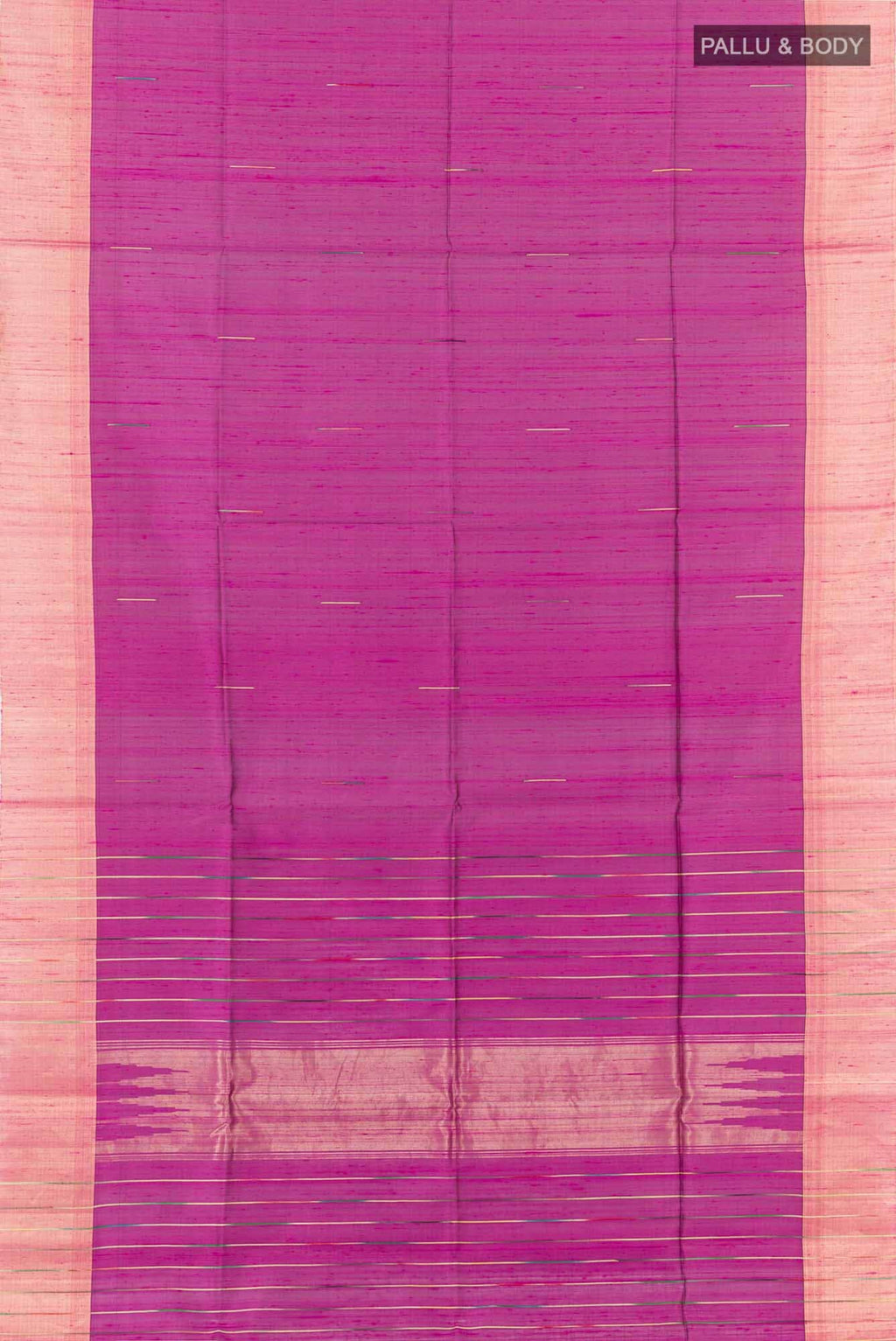 Magenta Raw Silk Saree