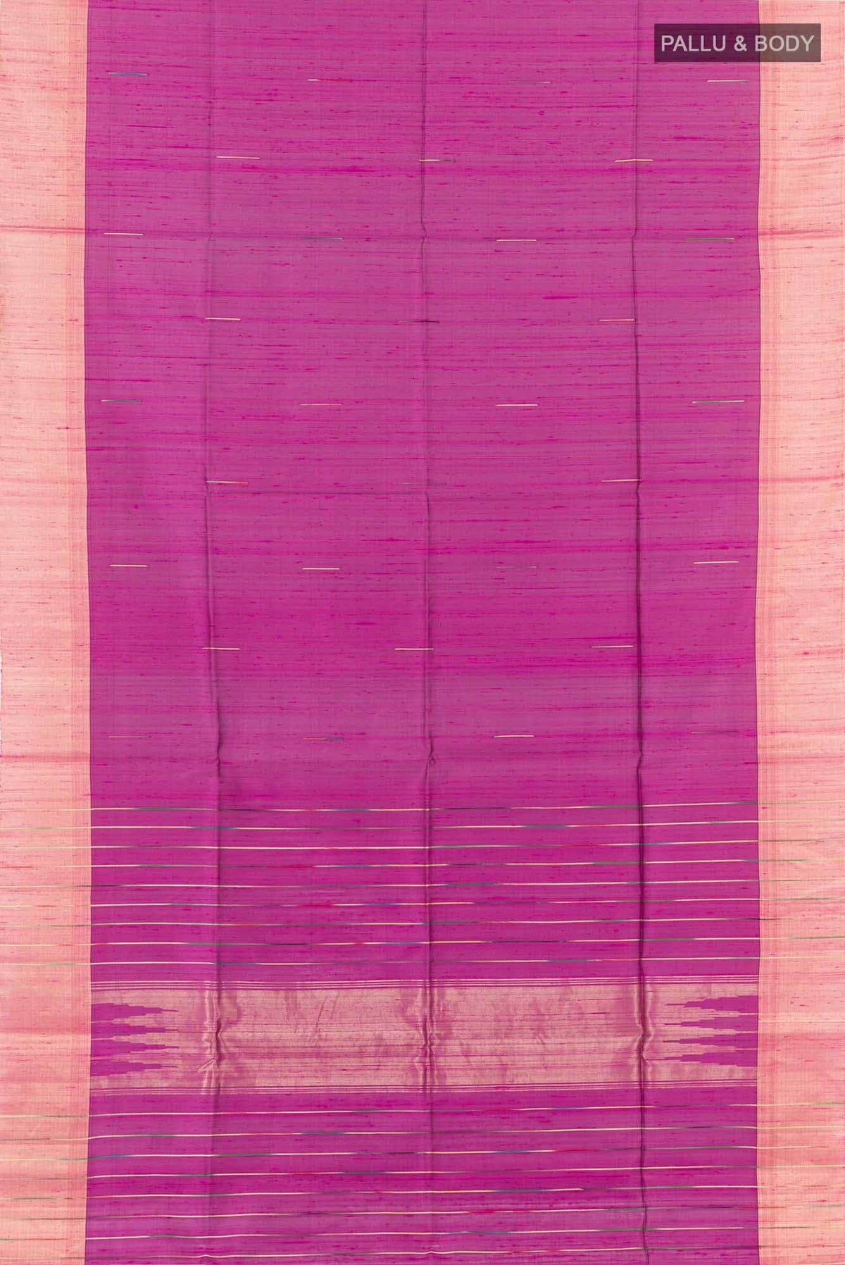 Magenta Raw Silk Saree