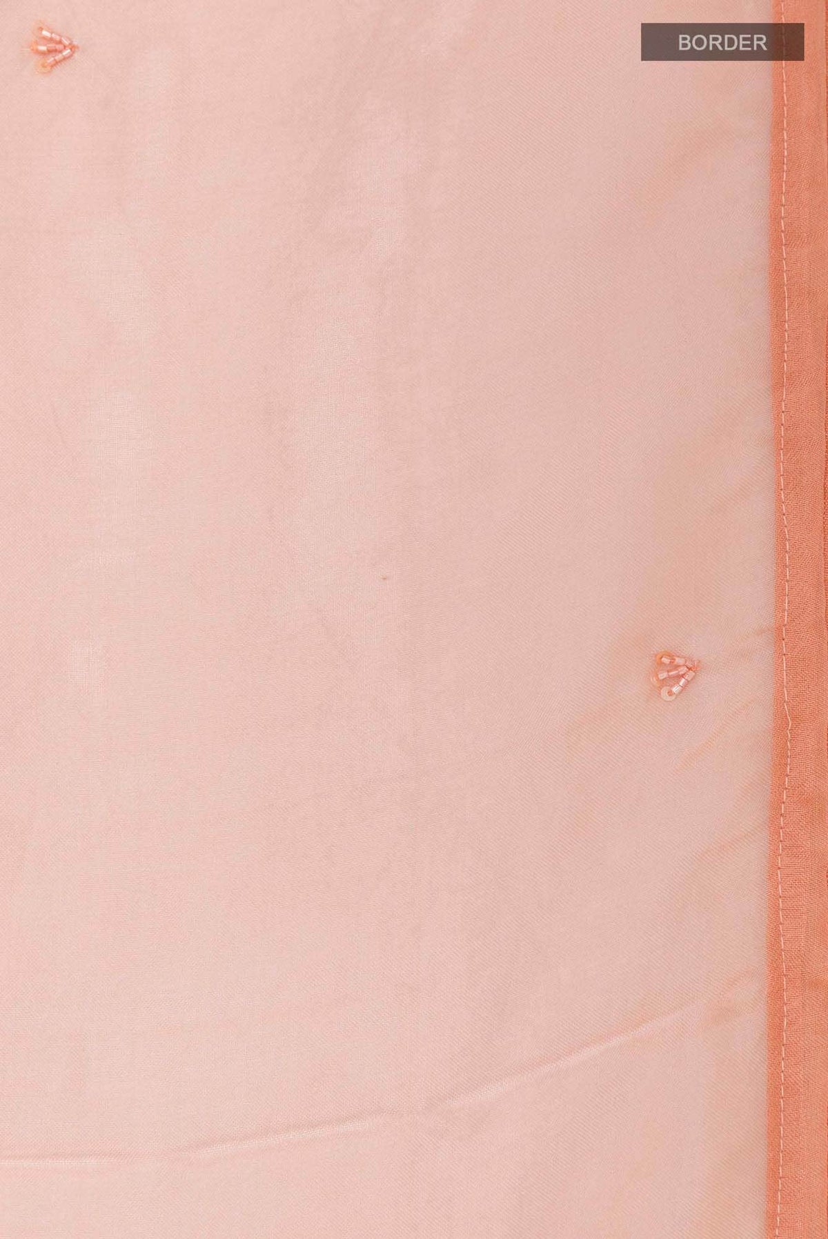 Peach Organza Silk Saree