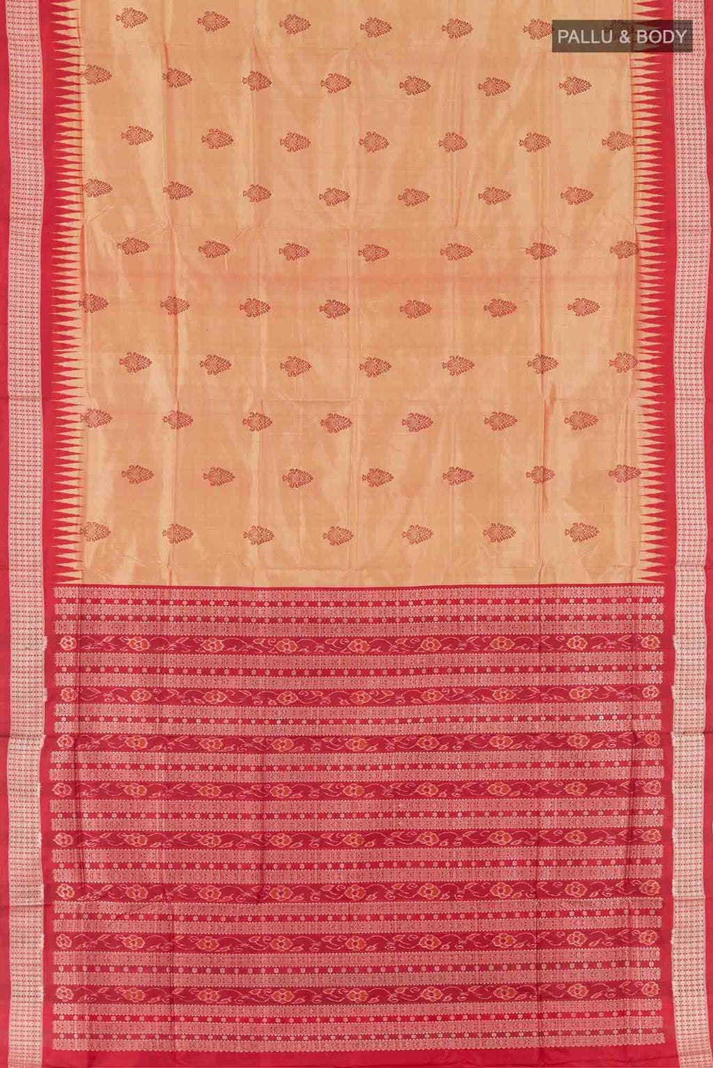 Sandal Orissa Silk Saree