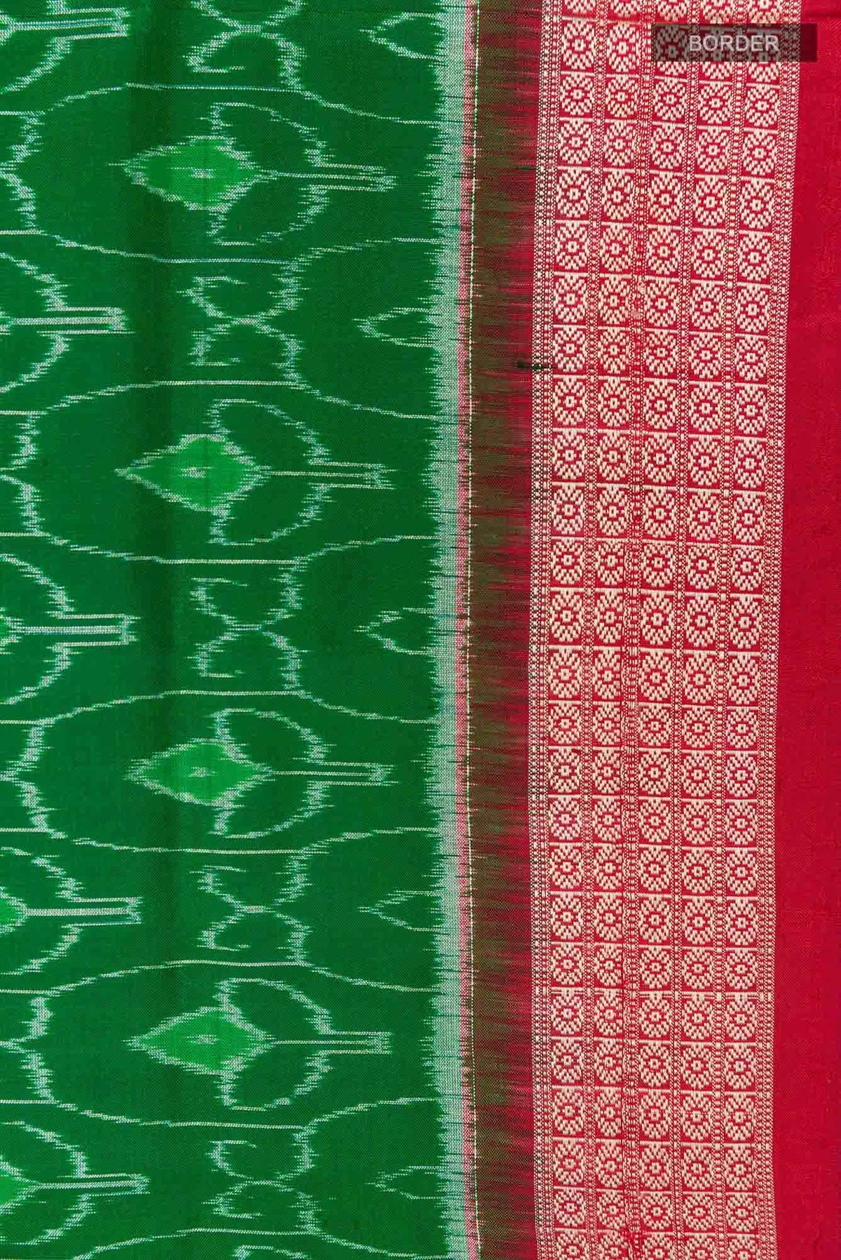 Green Orissa Silk Saree