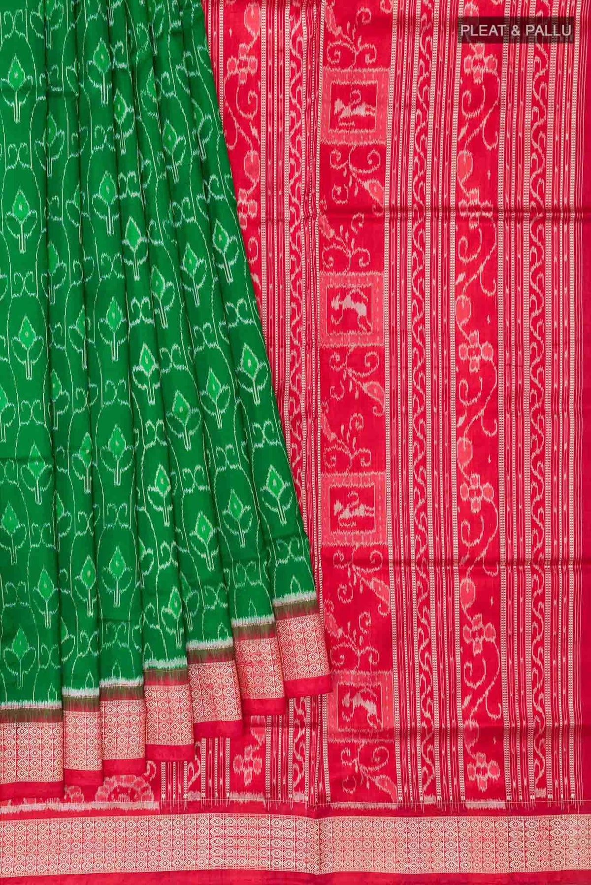 Green Orissa Silk Saree