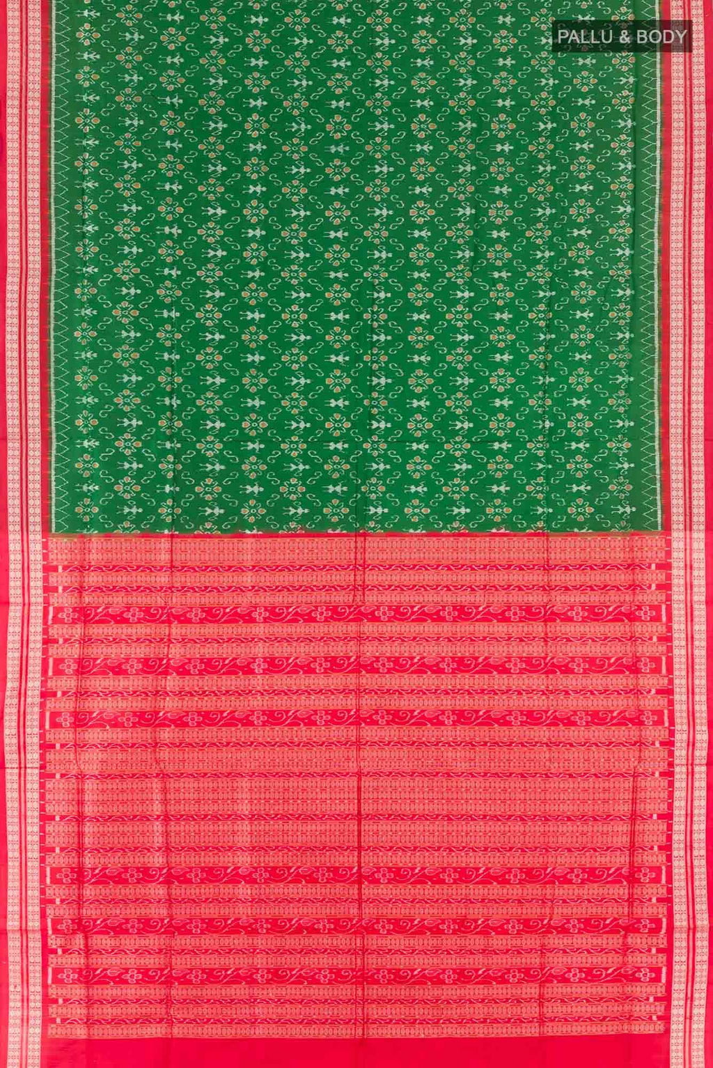 Green Orissa Silk Saree