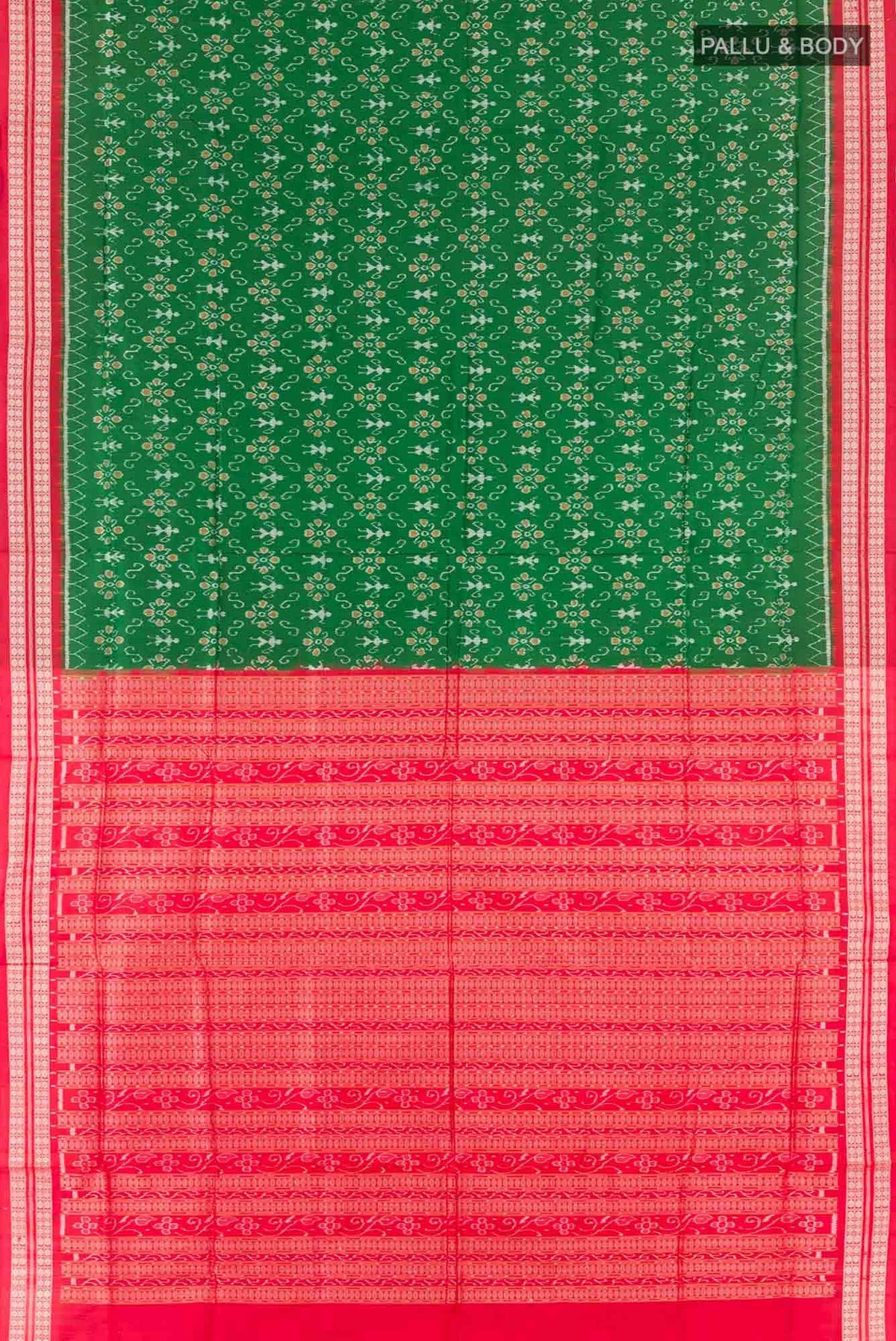 Green Orissa Silk Saree