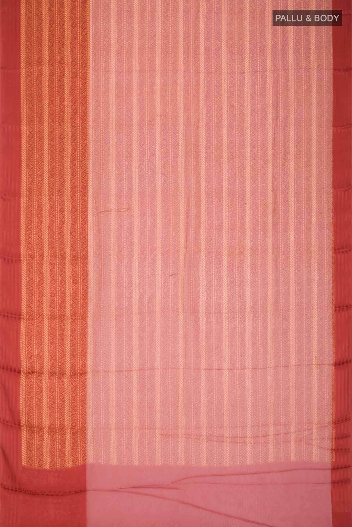 Rust Mysore Georgette Saree