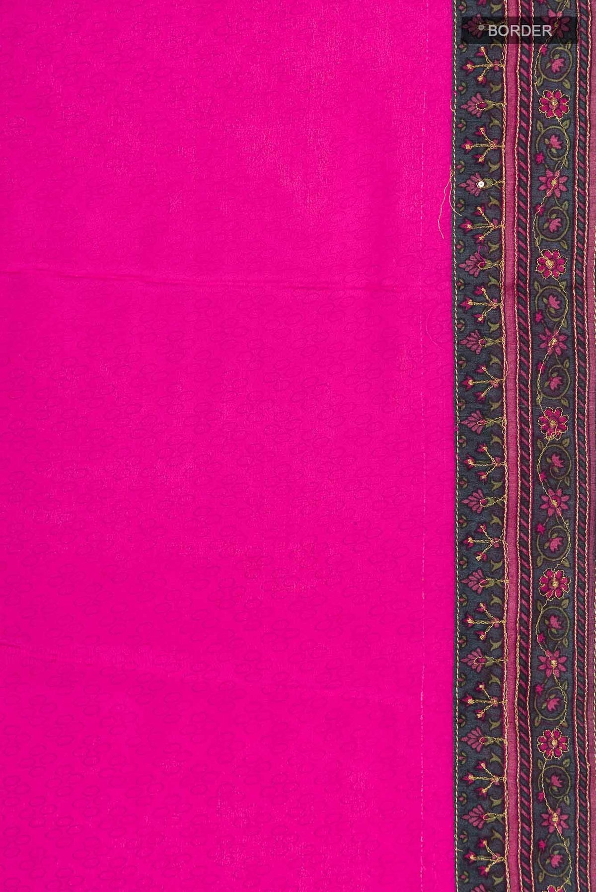 Pink Mysore Crepe Saree