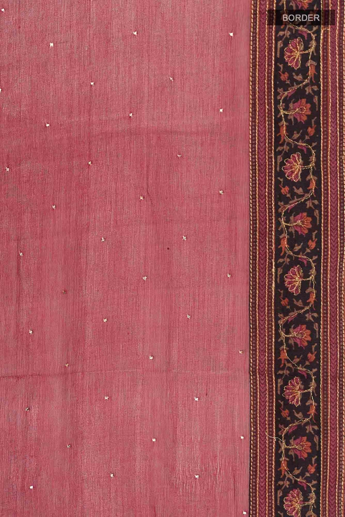 Maroon Mysore Chiffon Saree